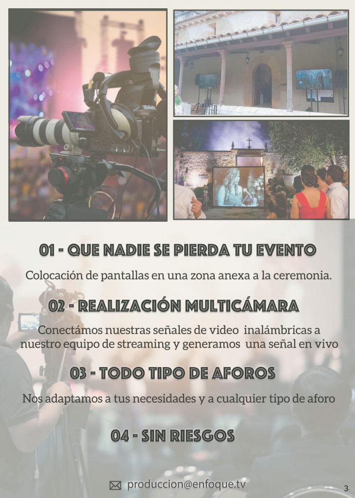 Solución al problema de aforo en eventos por Covid 2 productora audiovisual asturias enfoquetv enfoque tv EVENTOS Streaming 3